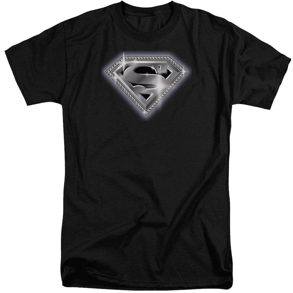 Superman Bling Shield - Men's Tall Fit T-Shirt Men's Tall Fit T-Shirt Superman   