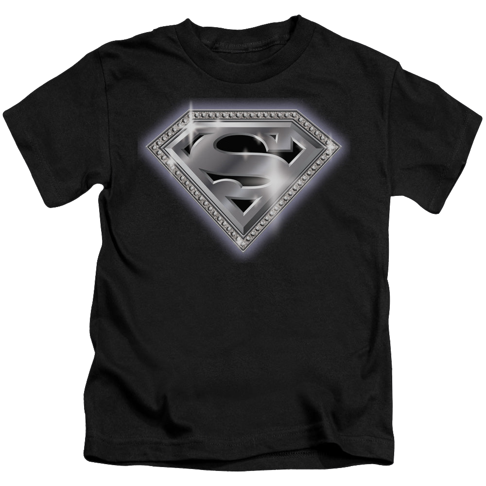 Superman Bling Shield - Kid's T-Shirt Kid's T-Shirt (Ages 4-7) Superman   