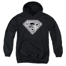 Superman Bling Shield - Youth Hoodie Youth Hoodie (Ages 8-12) Superman   