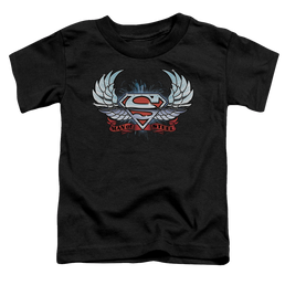 Superman Chrome Wings Shield - Toddler T-Shirt Toddler T-Shirt Superman   
