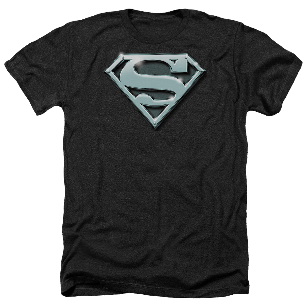 Superman Chrome Shield - Men's Heather T-Shirt Men's Heather T-Shirt Superman   
