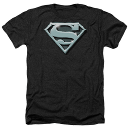 Superman Chrome Shield - Men's Heather T-Shirt Men's Heather T-Shirt Superman   