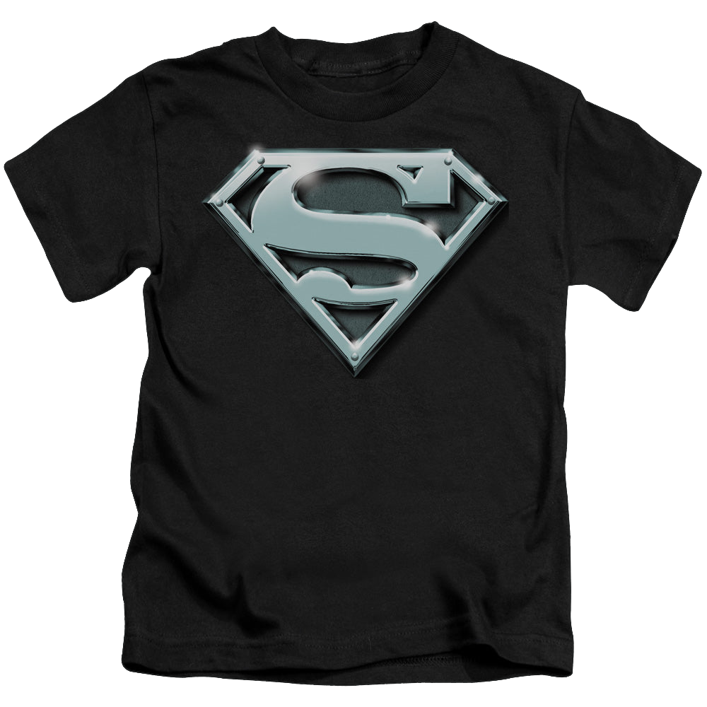 Superman Chrome Shield - Kid's T-Shirt Kid's T-Shirt (Ages 4-7) Superman   