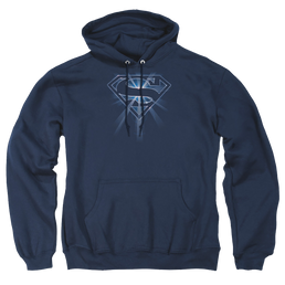 Superman Glowing Shield - Pullover Hoodie Pullover Hoodie Superman   