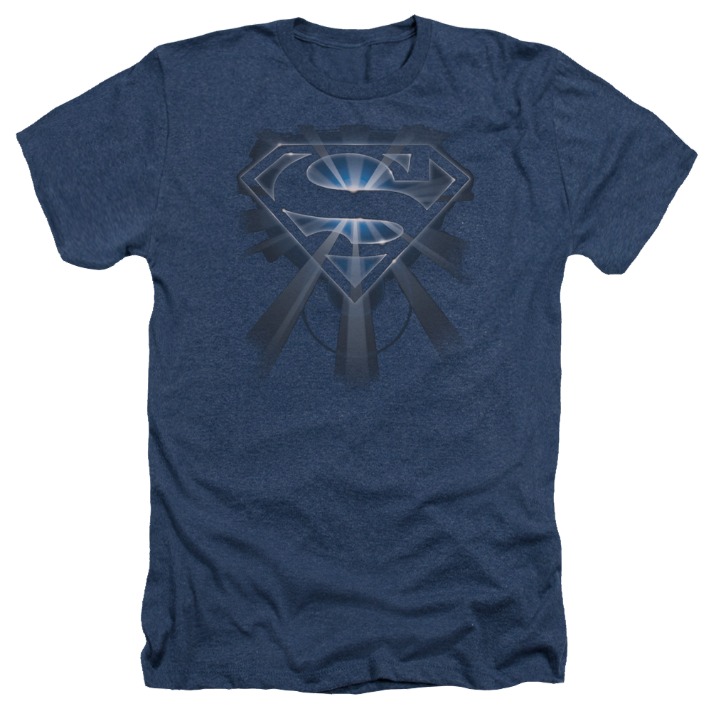Superman Glowing Shield - Men's Heather T-Shirt Men's Heather T-Shirt Superman   