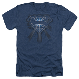 Superman Glowing Shield - Men's Heather T-Shirt Men's Heather T-Shirt Superman   