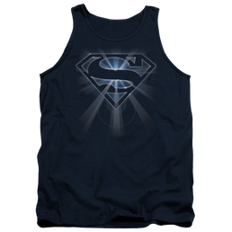 Superman Glowing Shield - Men's Tank Top Men's Tank Superman   