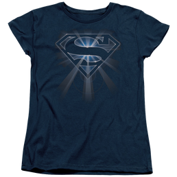 Superman Glowing Shield - Women's T-Shirt Women's T-Shirt Superman   