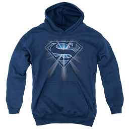 Superman Glowing Shield - Youth Hoodie Youth Hoodie (Ages 8-12) Superman   