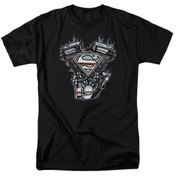 Superman V Twin Logo - Men's Regular Fit T-Shirt Men's Regular Fit T-Shirt Superman   