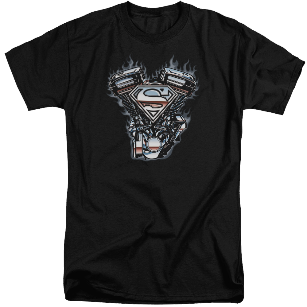 Superman V Twin Logo - Men's Tall Fit T-Shirt Men's Tall Fit T-Shirt Superman   