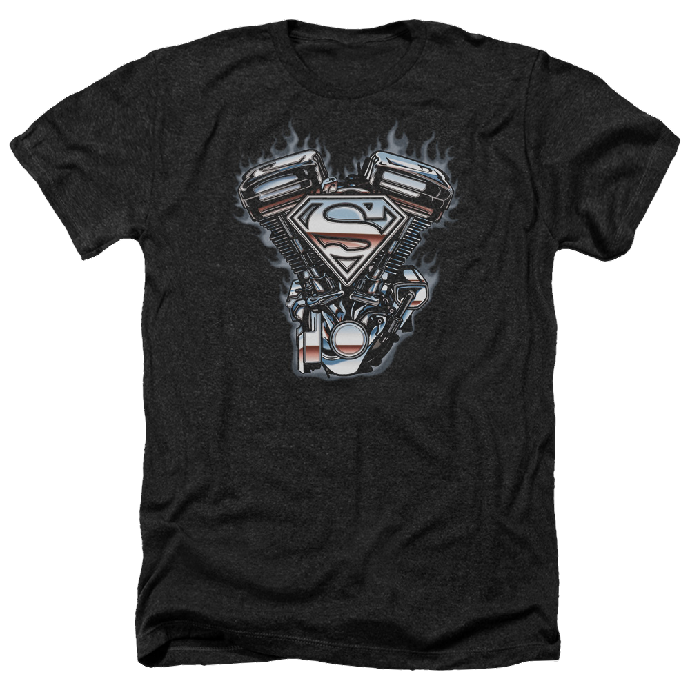 Superman V Twin Logo - Men's Heather T-Shirt Men's Heather T-Shirt Superman   