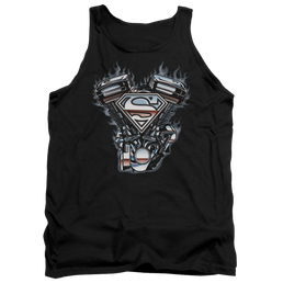 Superman V Twin Logo - Men's Tank Top Men's Tank Superman   