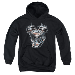 Superman V Twin Logo - Youth Hoodie Youth Hoodie (Ages 8-12) Superman   
