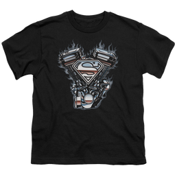 Superman V Twin Logo - Youth T-Shirt Youth T-Shirt (Ages 8-12) Superman   