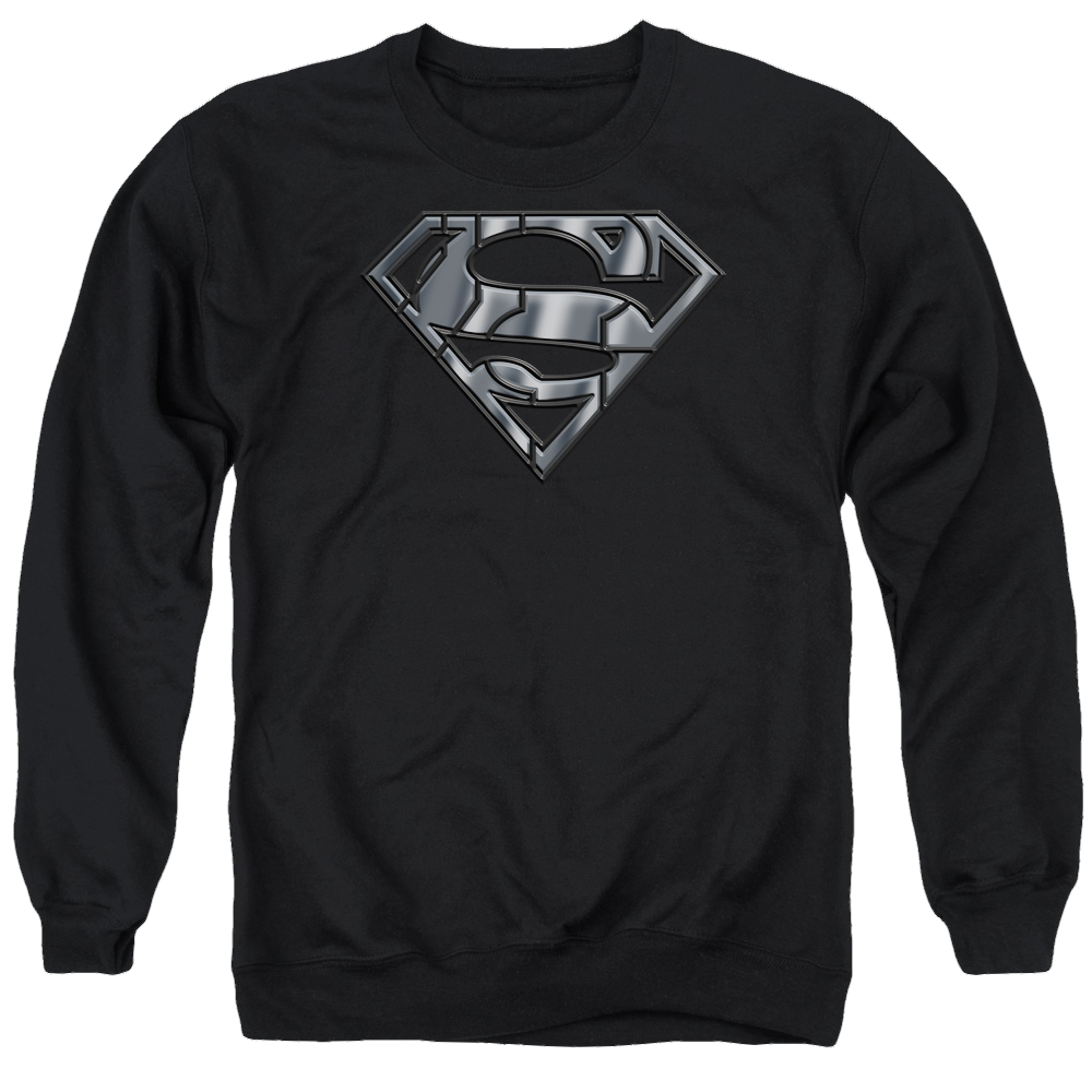 Superman Mech Shield - Men's Crewneck Sweatshirt Men's Crewneck Sweatshirt Superman   