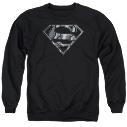 Superman Mech Shield - Men's Crewneck Sweatshirt Men's Crewneck Sweatshirt Superman   