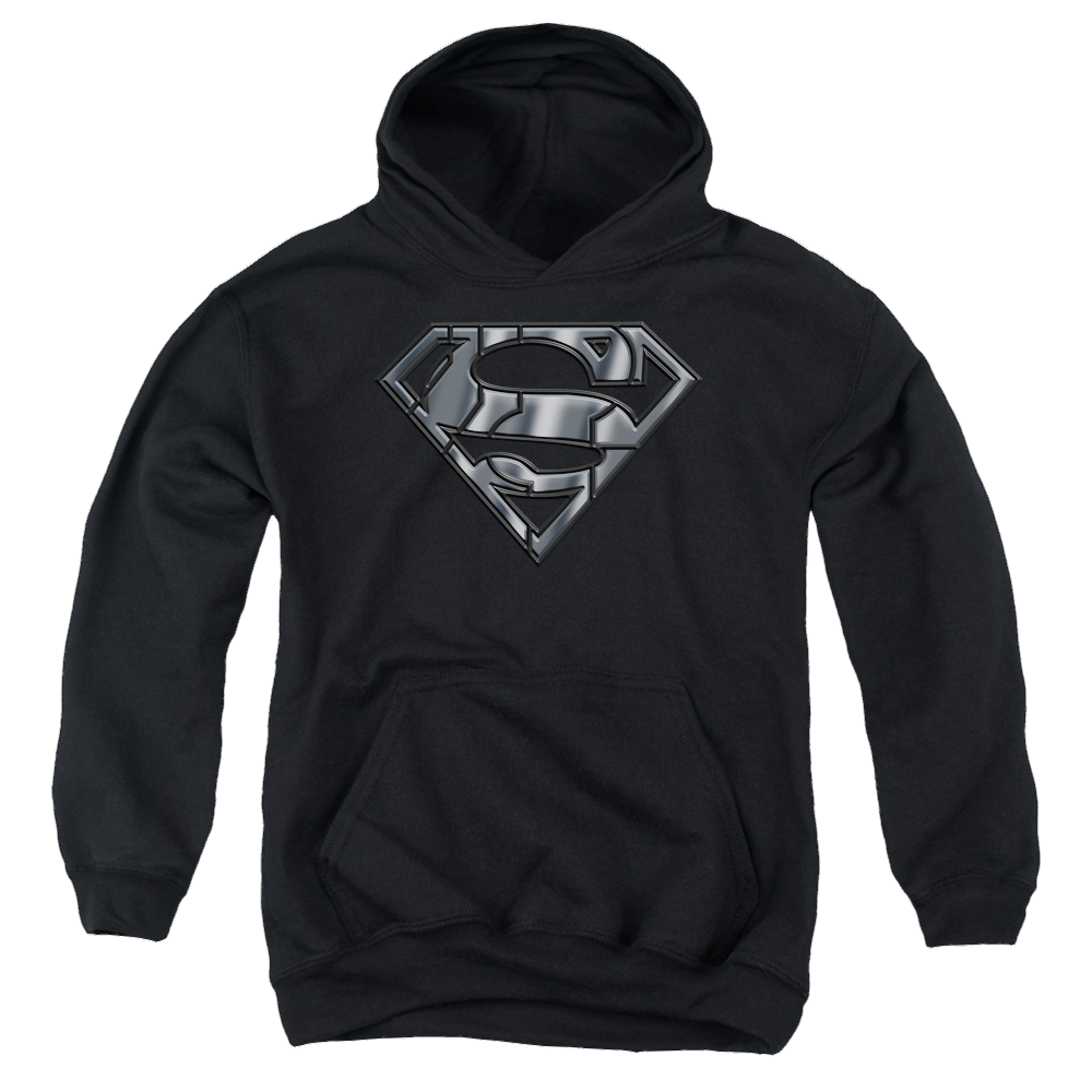 Superman Mech Shield - Youth Hoodie Youth Hoodie (Ages 8-12) Superman   