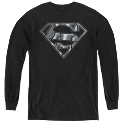 Superman Mech Shield - Youth Long Sleeve T-Shirt Youth Long Sleeve T-Shirt Superman   