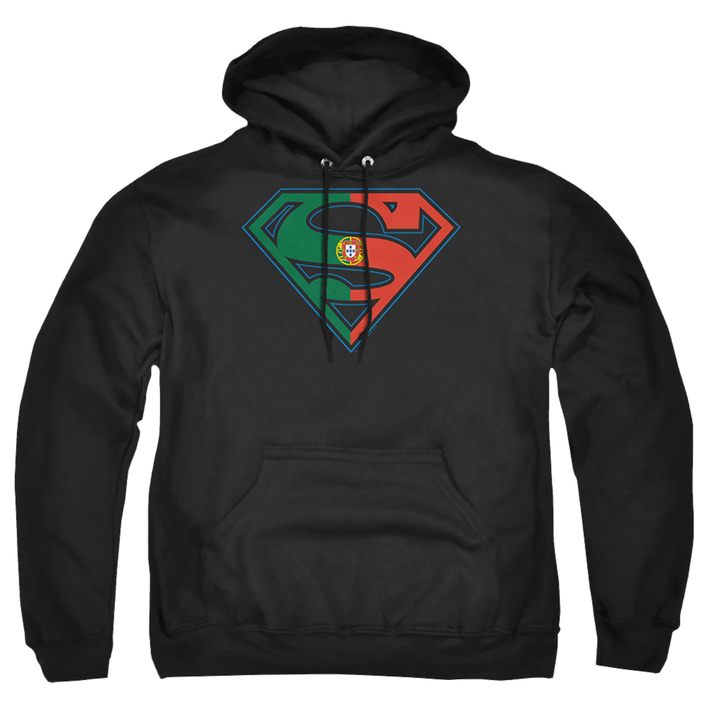Superman Portugal Shield - Pullover Hoodie Pullover Hoodie Superman   