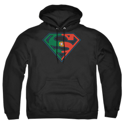 Superman Portugal Shield - Pullover Hoodie Pullover Hoodie Superman   