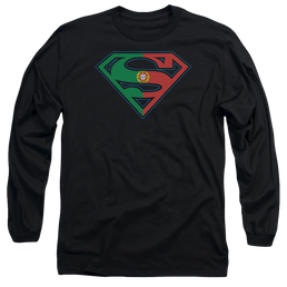 Superman Portugal Shield - Men's Long Sleeve T-Shirt Men's Long Sleeve T-Shirt Superman   