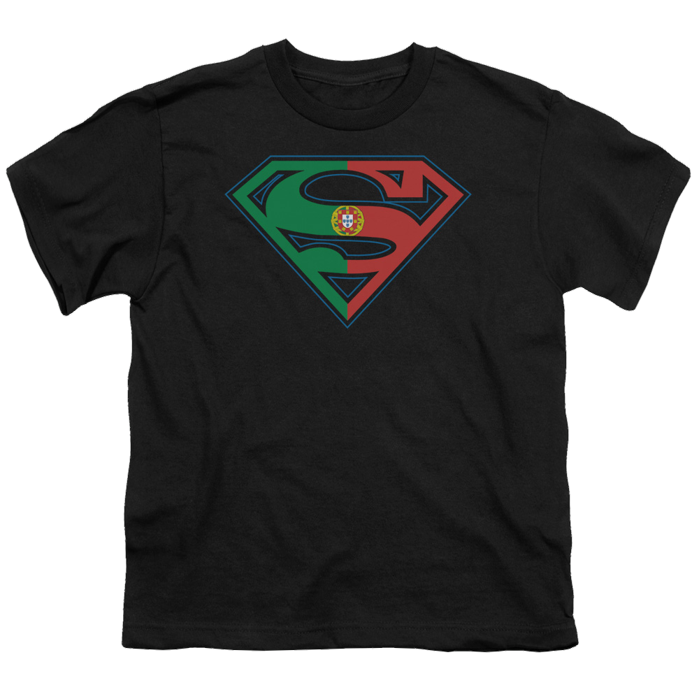 Superman Portugal Shield - Youth T-Shirt Youth T-Shirt (Ages 8-12) Superman   