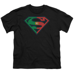 Superman Portugal Shield - Youth T-Shirt Youth T-Shirt (Ages 8-12) Superman   