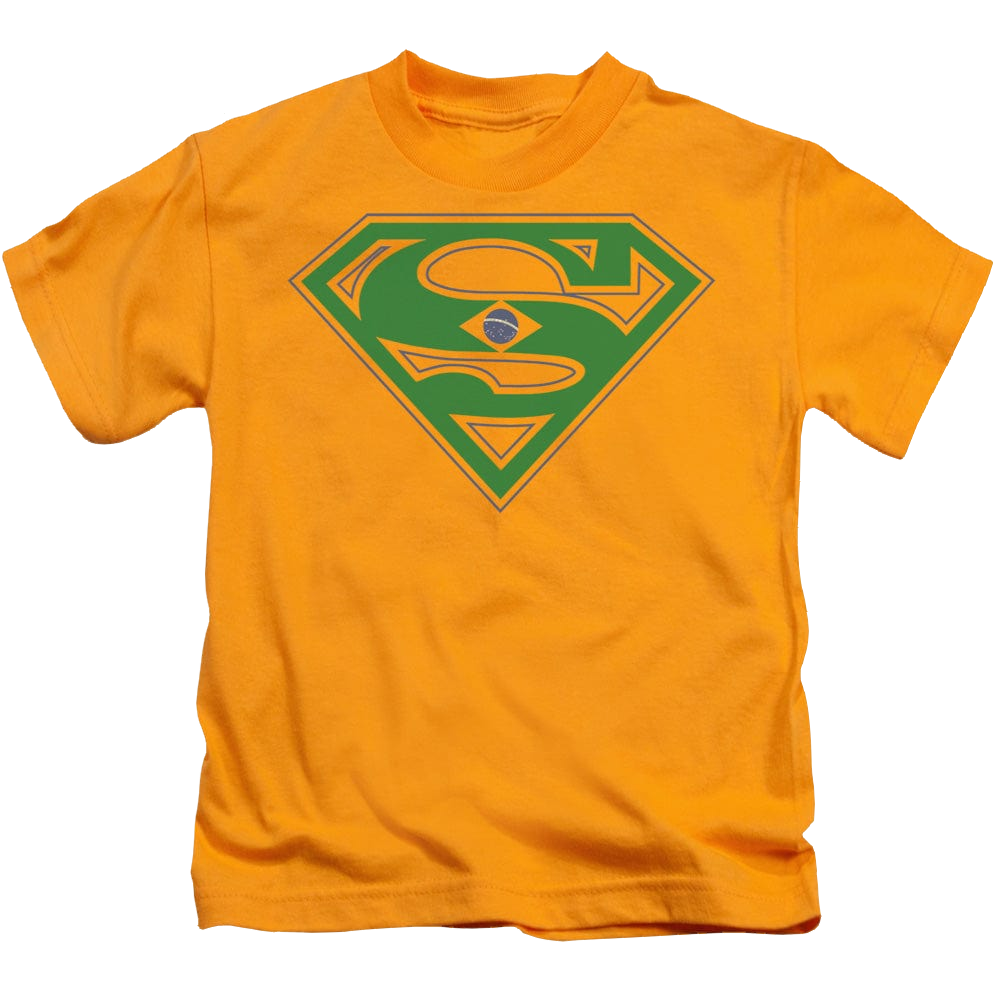 Superman Brazil Shield - Kid's T-Shirt Kid's T-Shirt (Ages 4-7) Superman   