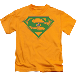 Superman Brazil Shield - Kid's T-Shirt Kid's T-Shirt (Ages 4-7) Superman   