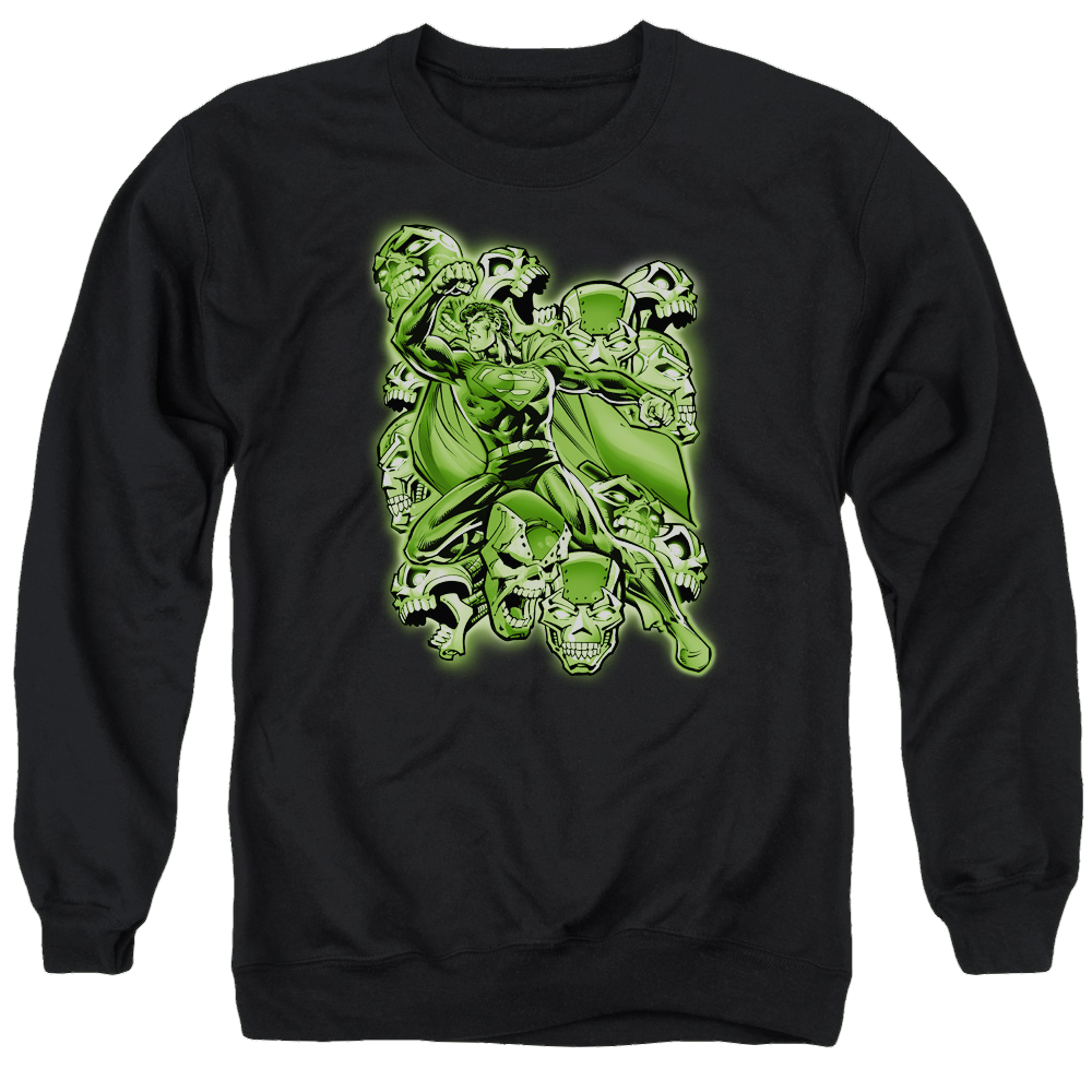 Superman Metallo Mayhem - Men's Crewneck Sweatshirt Men's Crewneck Sweatshirt Superman   