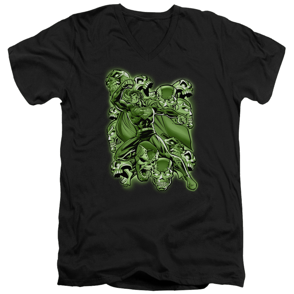 Superman Metallo Mayhem - Men's V-Neck T-Shirt Men's V-Neck T-Shirt Superman   