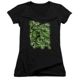 Superman Metallo Mayhem - Juniors V-Neck T-Shirt Juniors V-Neck T-Shirt Superman   