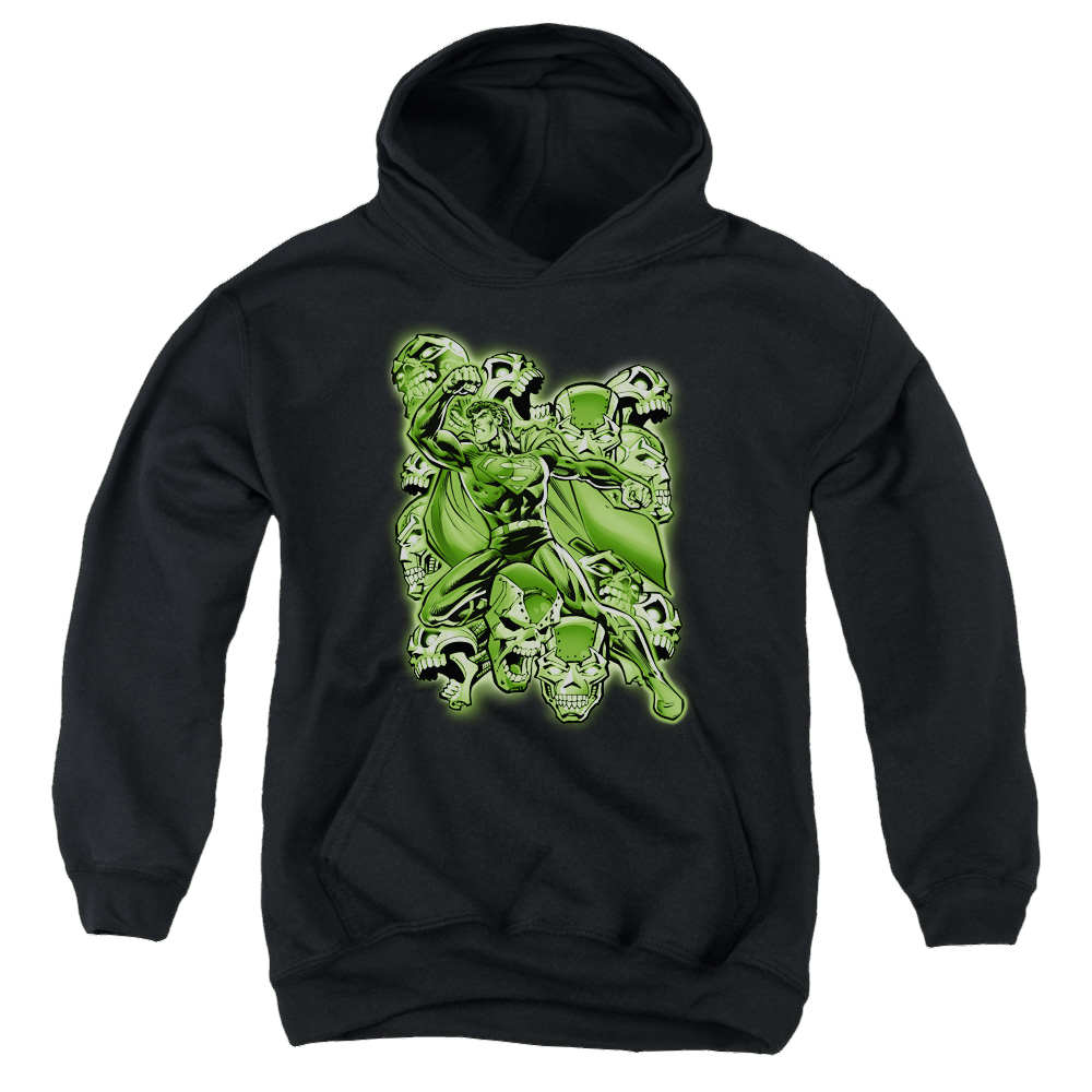 Superman Metallo Mayhem - Youth Hoodie Youth Hoodie (Ages 8-12) Superman   