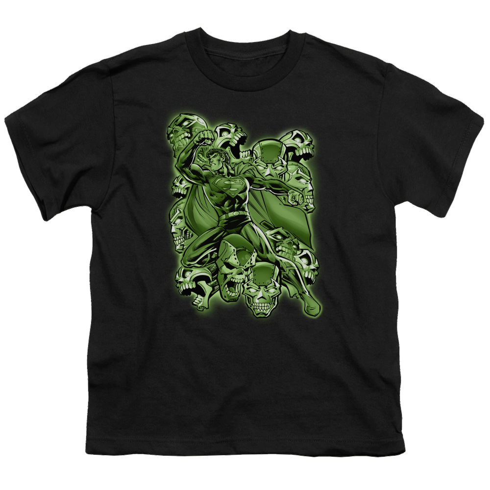 Superman Metallo Mayhem - Youth T-Shirt Youth T-Shirt (Ages 8-12) Superman   