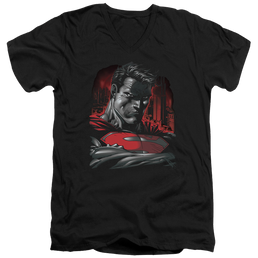 Superman Man Of Steel - Men's V-Neck T-Shirt Men's V-Neck T-Shirt Superman   