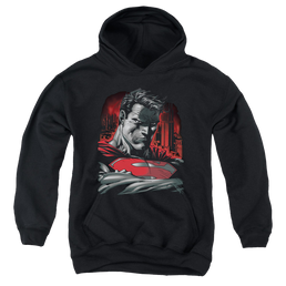 Superman Man Of Steel - Youth Hoodie Youth Hoodie (Ages 8-12) Superman   