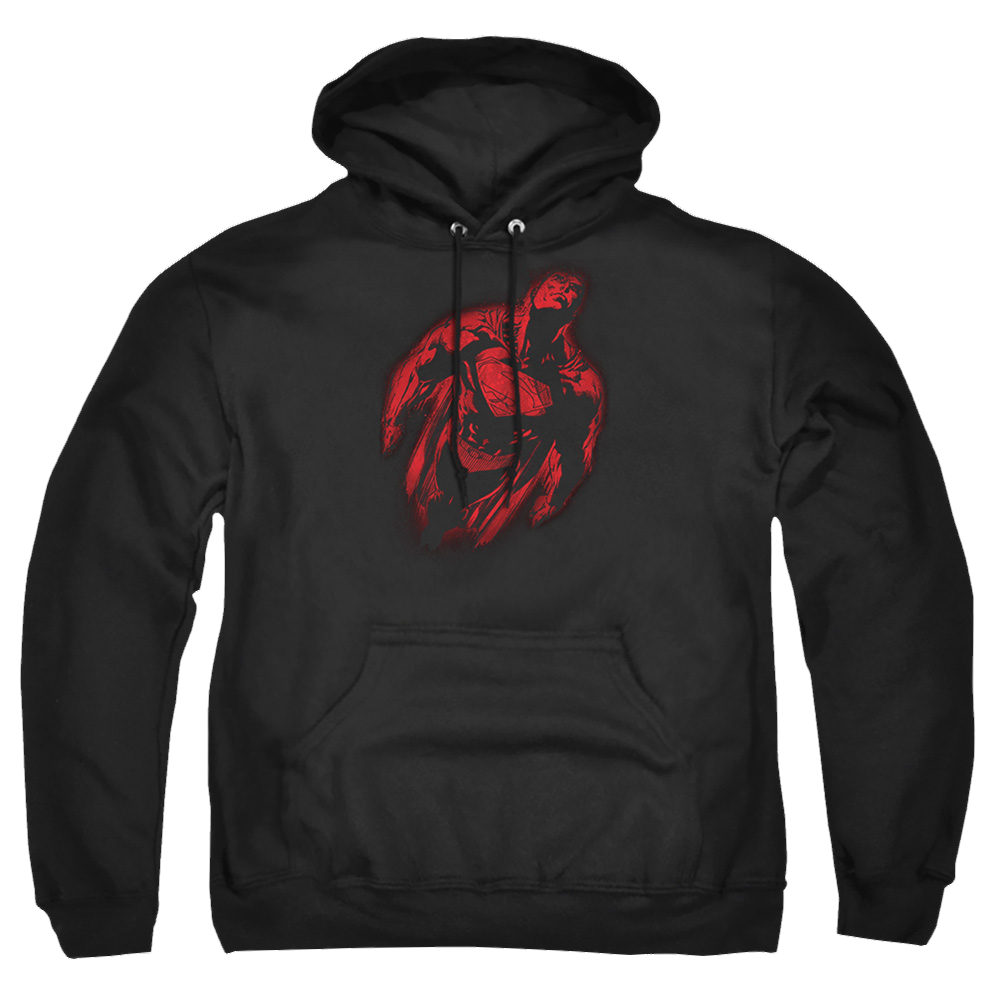 Superman Sprayed Supes - Pullover Hoodie Pullover Hoodie Superman   