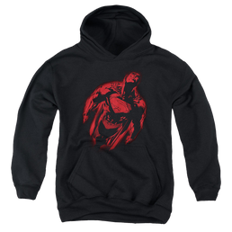 Superman Sprayed Supes - Youth Hoodie Youth Hoodie (Ages 8-12) Superman   