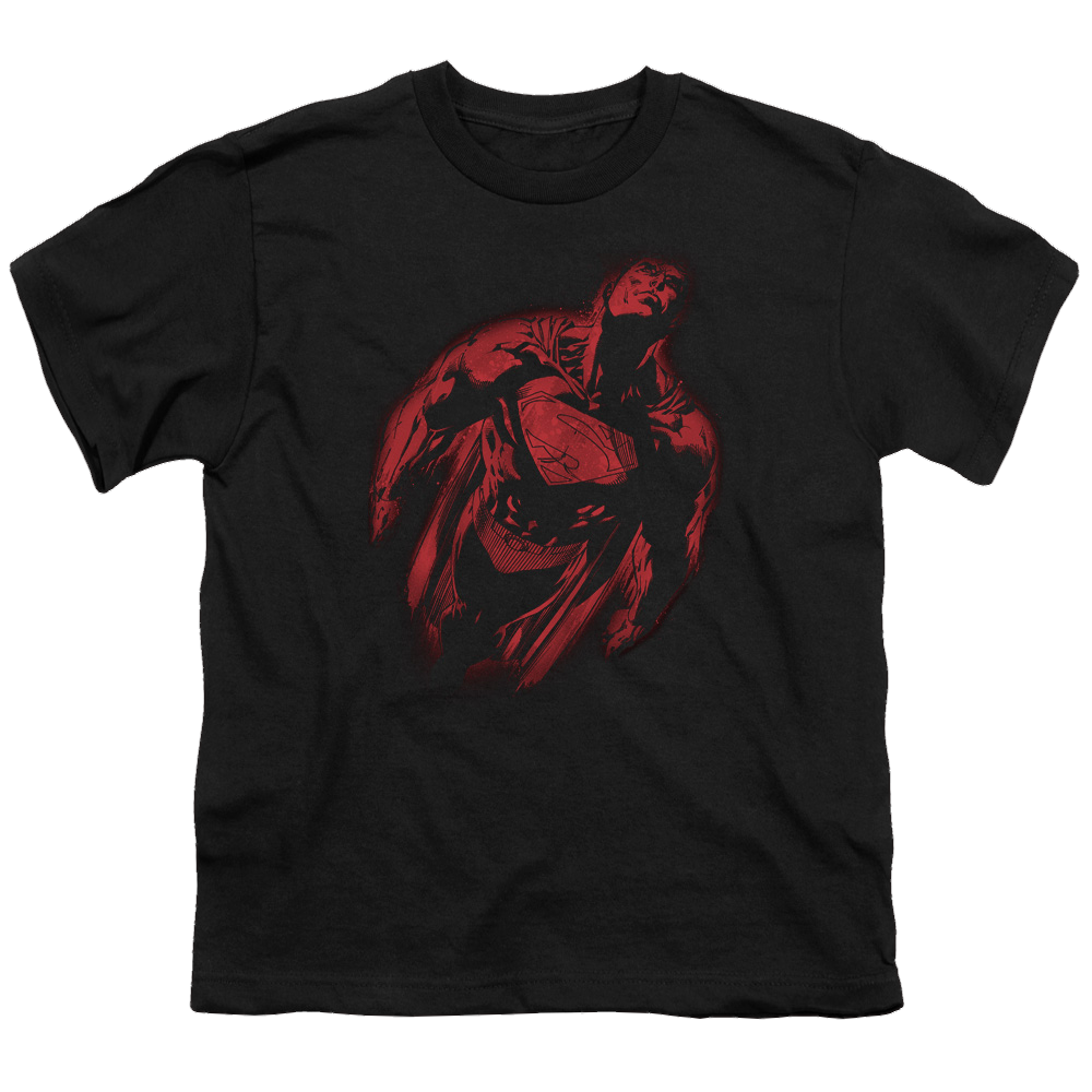 Superman Sprayed Supes - Youth T-Shirt Youth T-Shirt (Ages 8-12) Superman   