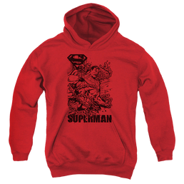 Superman Breaking Chains - Youth Hoodie Youth Hoodie (Ages 8-12) Superman   