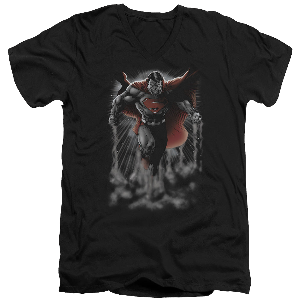 Superman Above The Clouds - Men's V-Neck T-Shirt Men's V-Neck T-Shirt Superman   