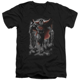 Superman Above The Clouds - Men's V-Neck T-Shirt Men's V-Neck T-Shirt Superman   
