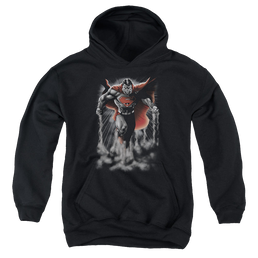 Superman Above The Clouds - Youth Hoodie Youth Hoodie (Ages 8-12) Superman   
