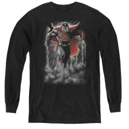Superman Above The Clouds - Youth Long Sleeve T-Shirt Youth Long Sleeve T-Shirt Superman   