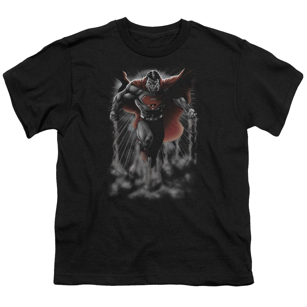 Superman Above The Clouds - Youth T-Shirt Youth T-Shirt (Ages 8-12) Superman   