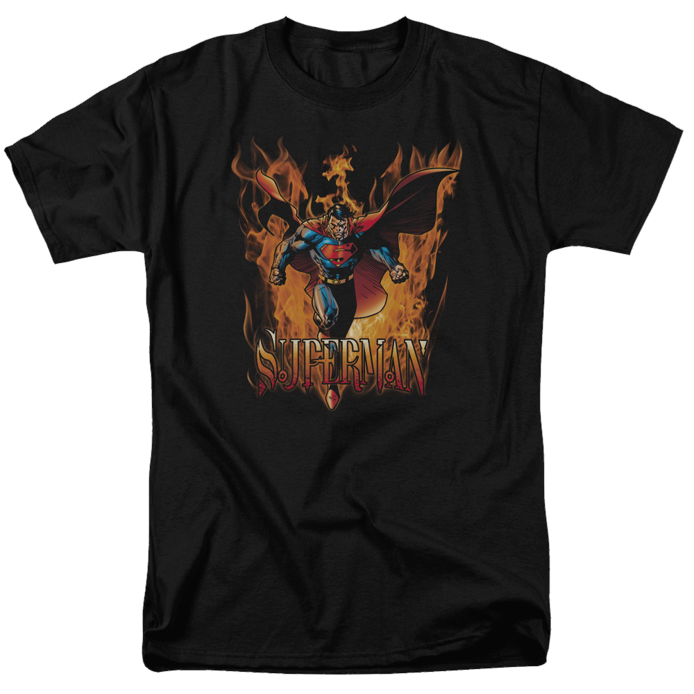 Superman Through The Fire - Men's Regular Fit T-Shirt Men's Regular Fit T-Shirt Superman   