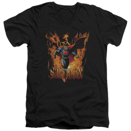 Superman Through The Fire - Men's V-Neck T-Shirt Men's V-Neck T-Shirt Superman   