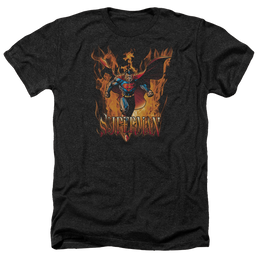 Superman Through The Fire - Men's Heather T-Shirt Men's Heather T-Shirt Superman   