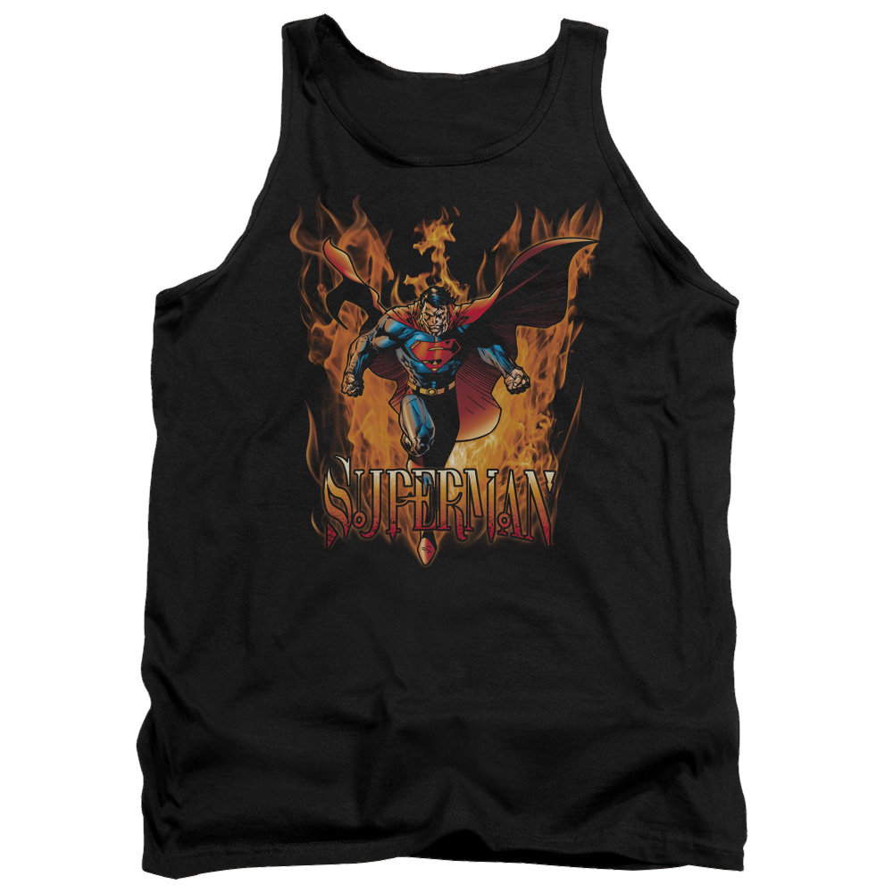 Superman Through The Fire - Men's Tank Top Men's Tank Superman   
